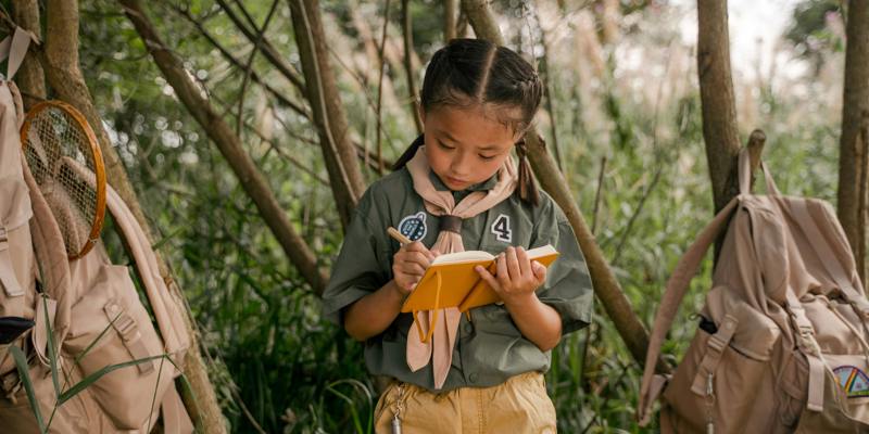 Young female scout